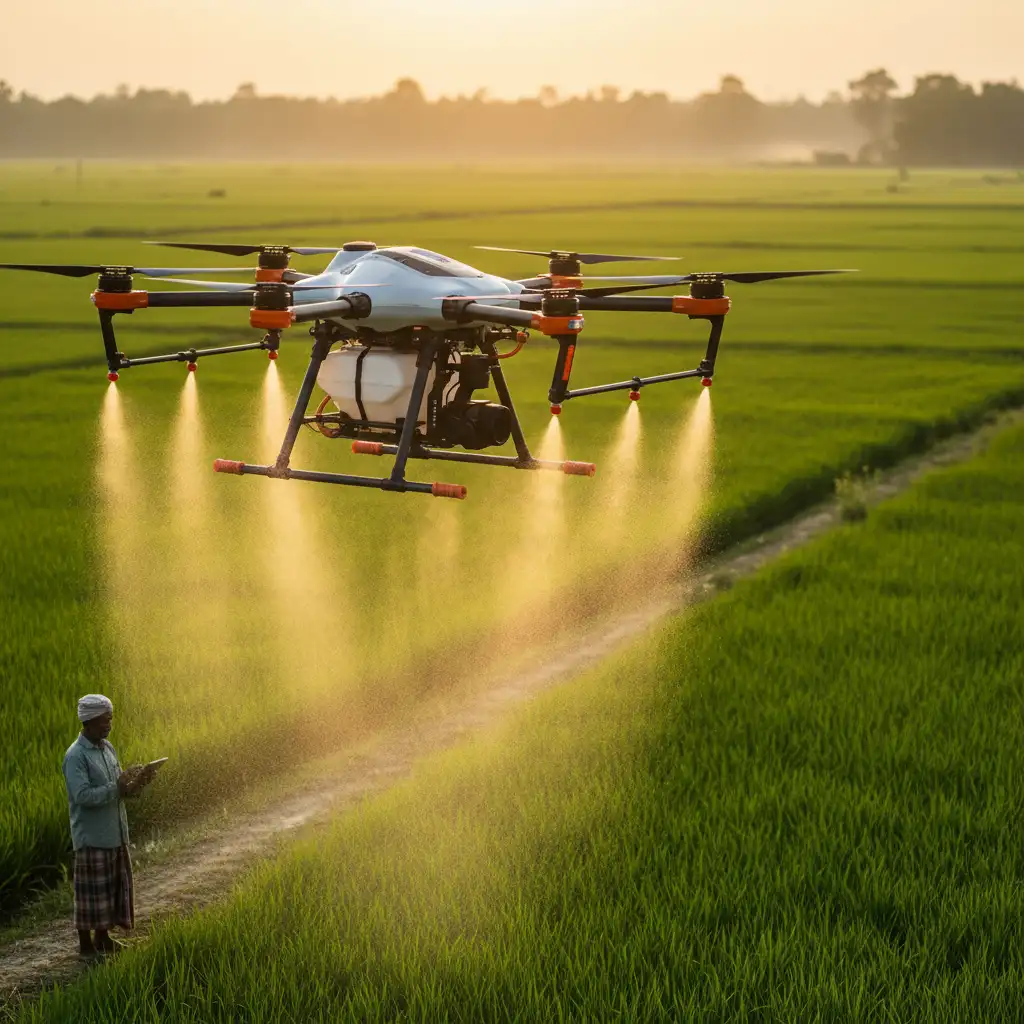 ড্রোন ব্যবহার করে কীভাবে জমিতে সার প্রয়োগ করবেন?